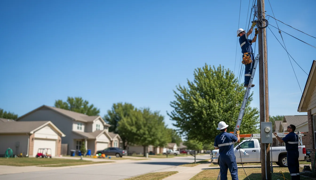 Residential electrician providing installation services in Boss, MO